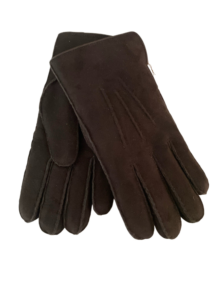 LAMMFELL HANDSCHUHE VON ALPO, MEN DARK BROWN