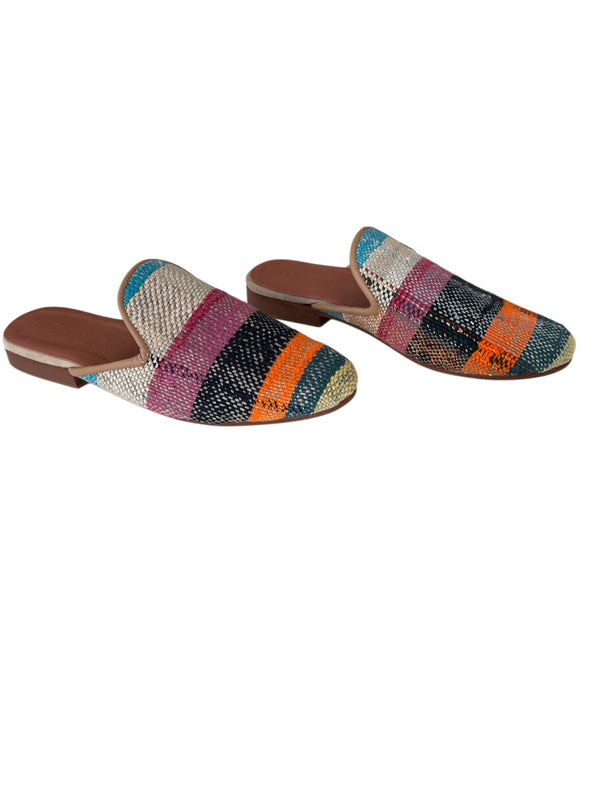 MAROKANISCHE SCHLÜPFSCHUHE, FARBIG