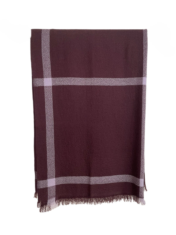 SUMO SCARF AUBERGINE/LILA