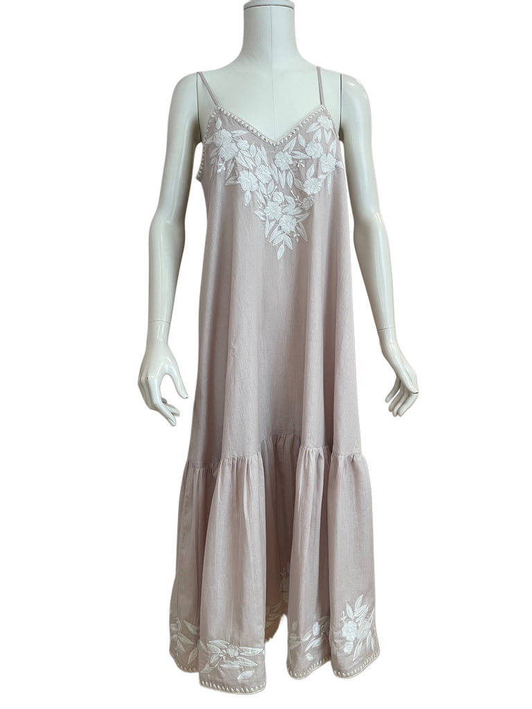 TRÄGERKLEID BEIGE, JULLIET DUNN