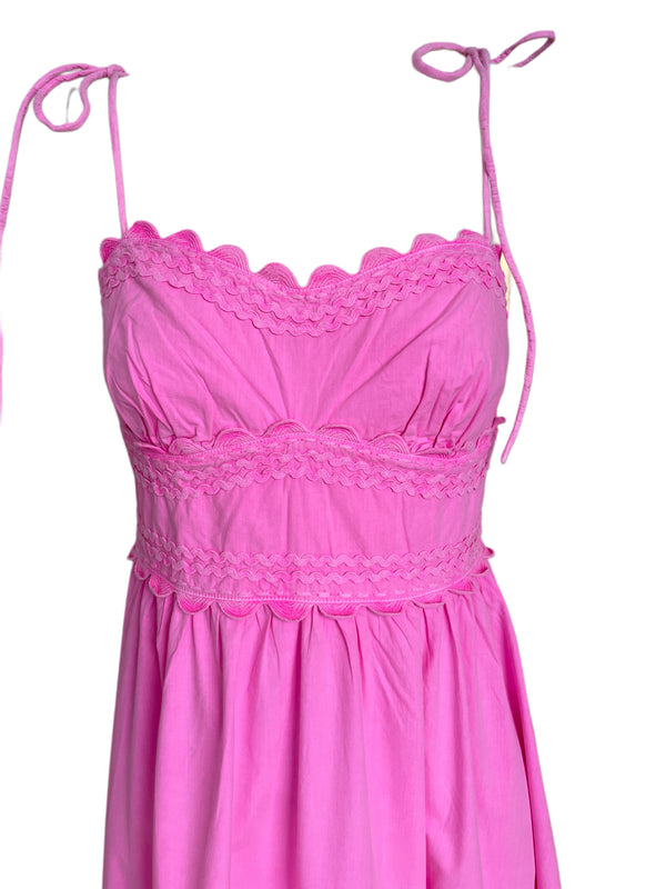 HIGH/LOW KLEID, JULLIET DUNN, HIBISCUS