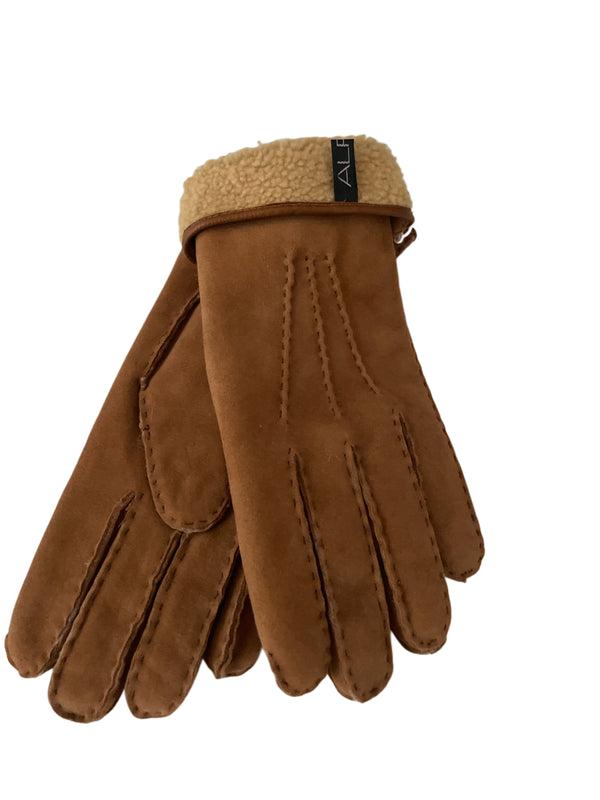 WILDLEDER HANDSCHUHE MIT KAMELFUTTER VON. ALPO, MEN