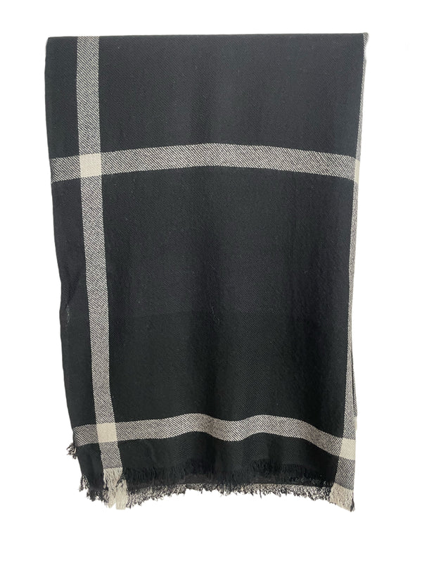 SUMO SCARF BLACK/GREYWHITE
