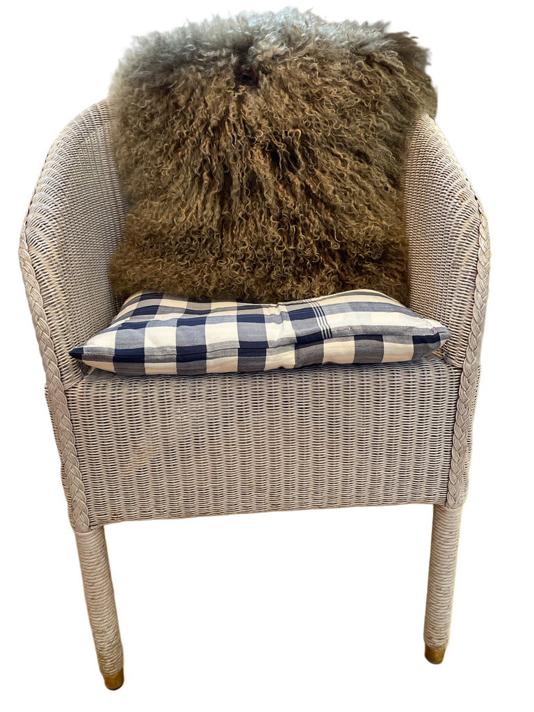 KISSEN MONGOLISCHES LAMMFELL, OLIVE