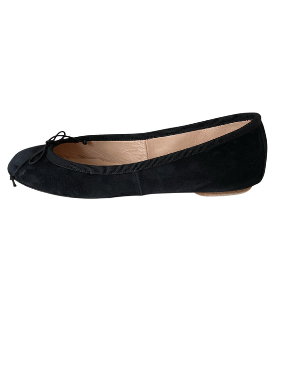 BALLERINA WILDLEDER SCHWARZ