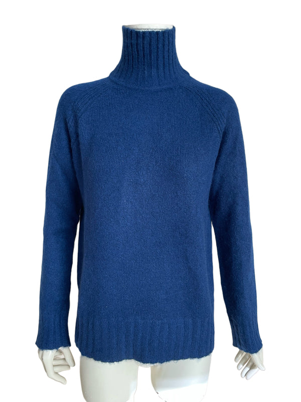 NANA STEHKRAGEN  PULLOVER, RAGLAN, BLAU