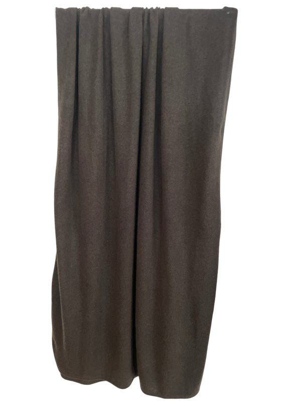 AMBICA BIG SCARF/CAPE/PLAID DARK BROWN