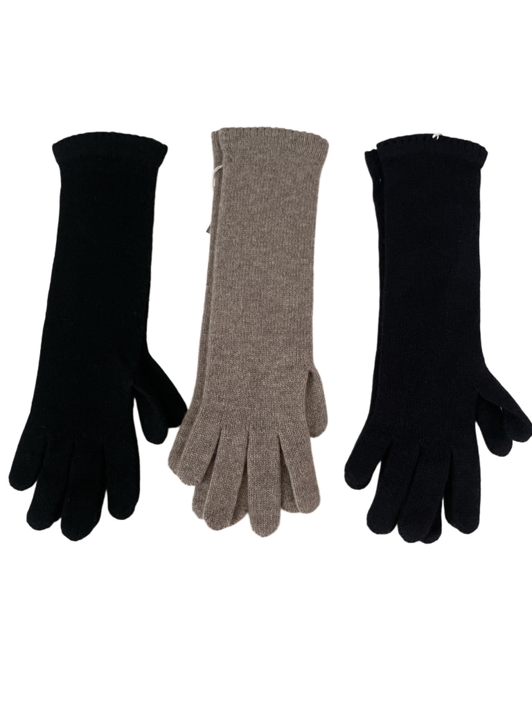 STRICKHANDSCHUHE MIT LANGEM SCHAFFT VON ALPO, LADIES