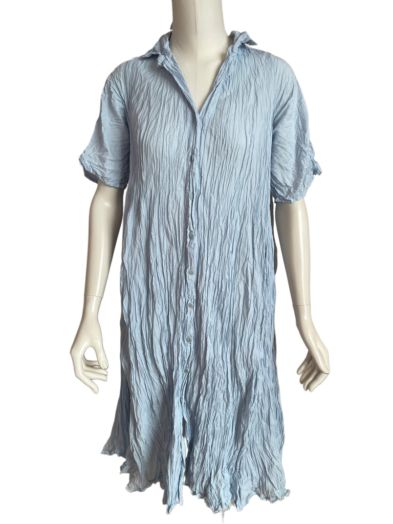 KRINGELKLEID BAUMWOLLE, HELLBLAU