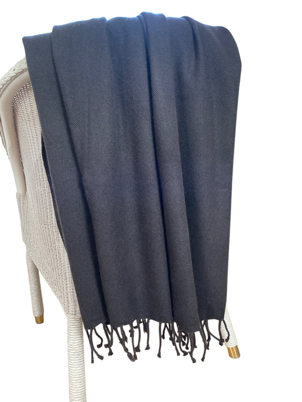 CASHMERE PLAID DUNKELBRAUN