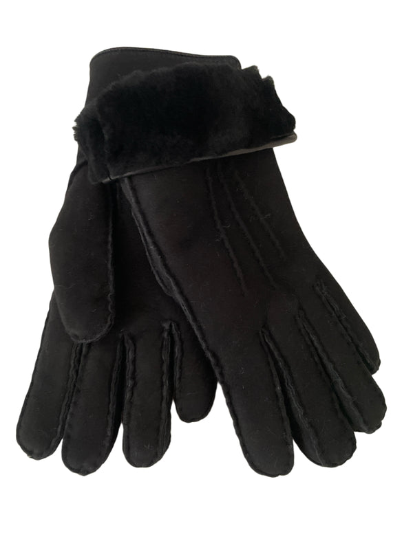 LAMMFELL HANDSCHUHE VON ALPO, LADIES SCHWARZ