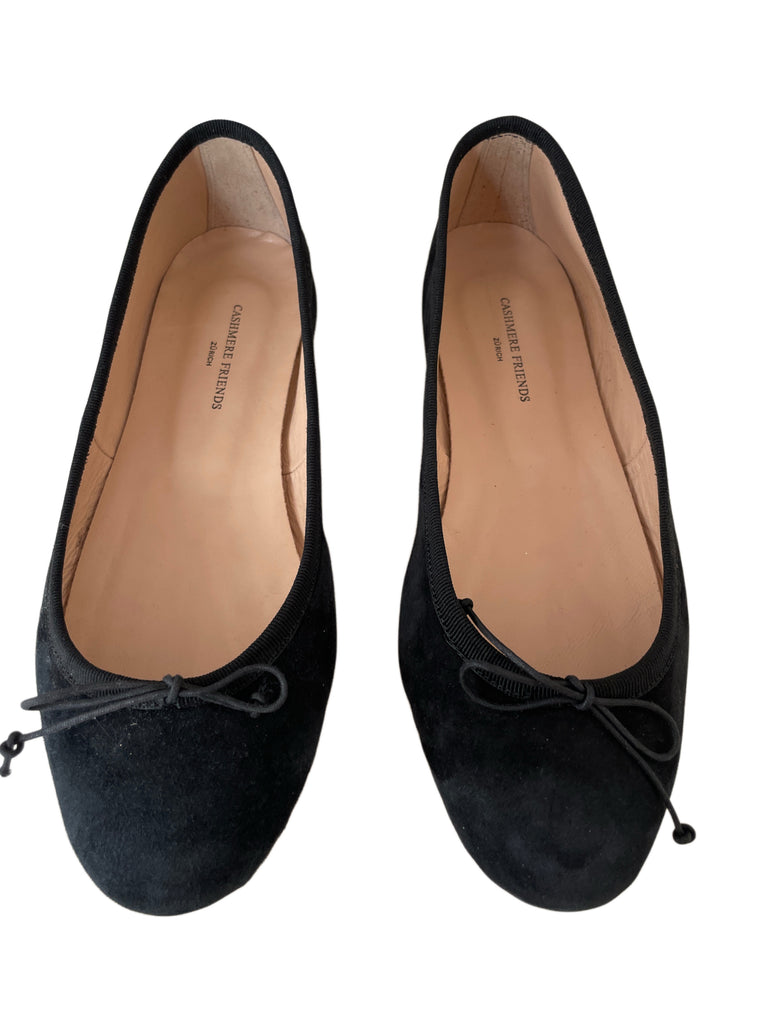 BALLERINA WILDLEDER SCHWARZ