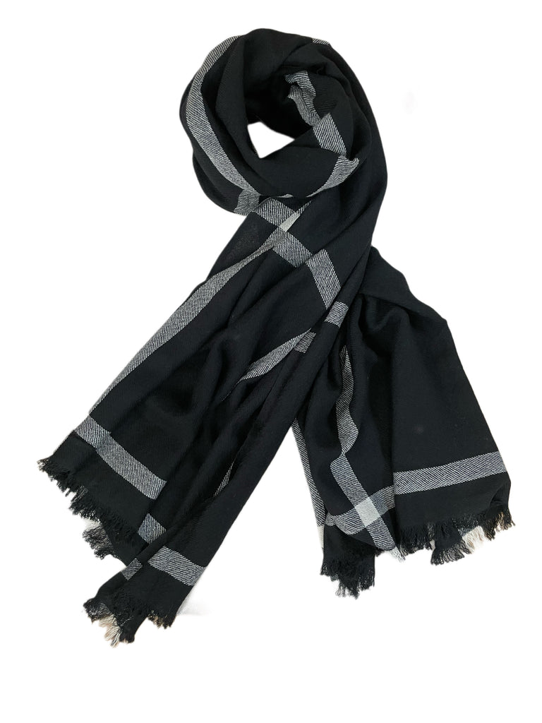 SUMO SCARF BLACK/GREYWHITE