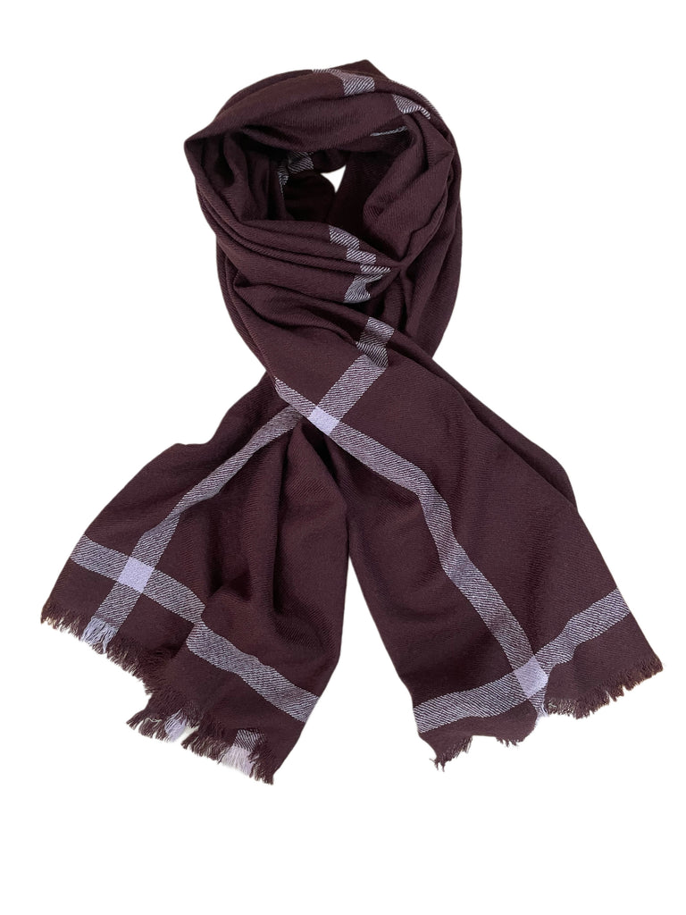 SUMO SCARF AUBERGINE/LILA