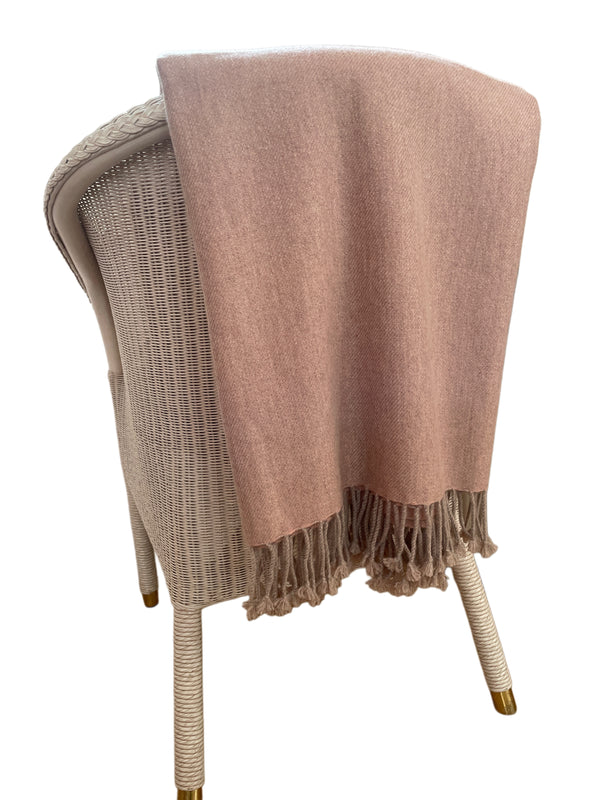CASHMERE PLAID WEFT/WARP 2-FÄDIG TAUPE/ZIMT