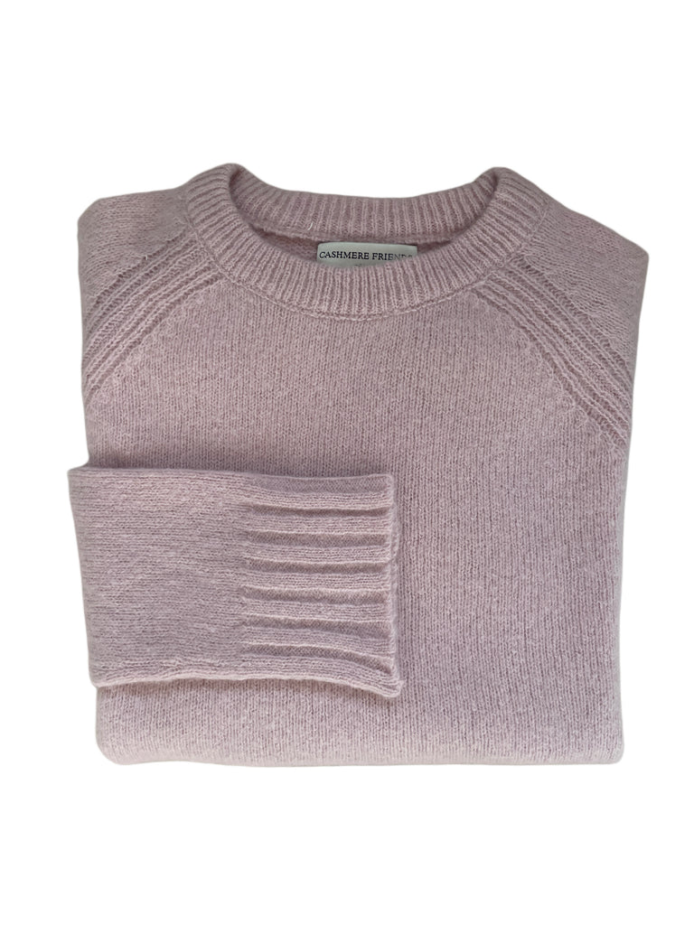 NANA RUNDAUSSCHNITT PULLOVER HELLROSA