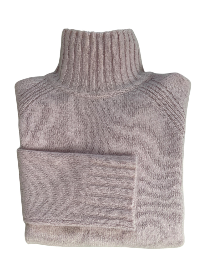 NANA STEHKRAGEN  PULLOVER, RAGLAN, HELLROSA