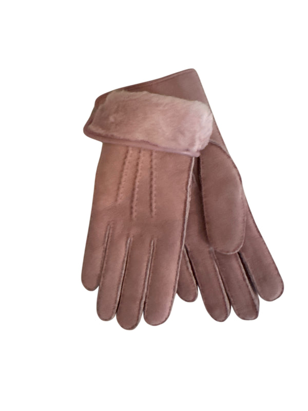 LAMMFELL HANDSCHUHE VON ALPO, LADIES ROSA
