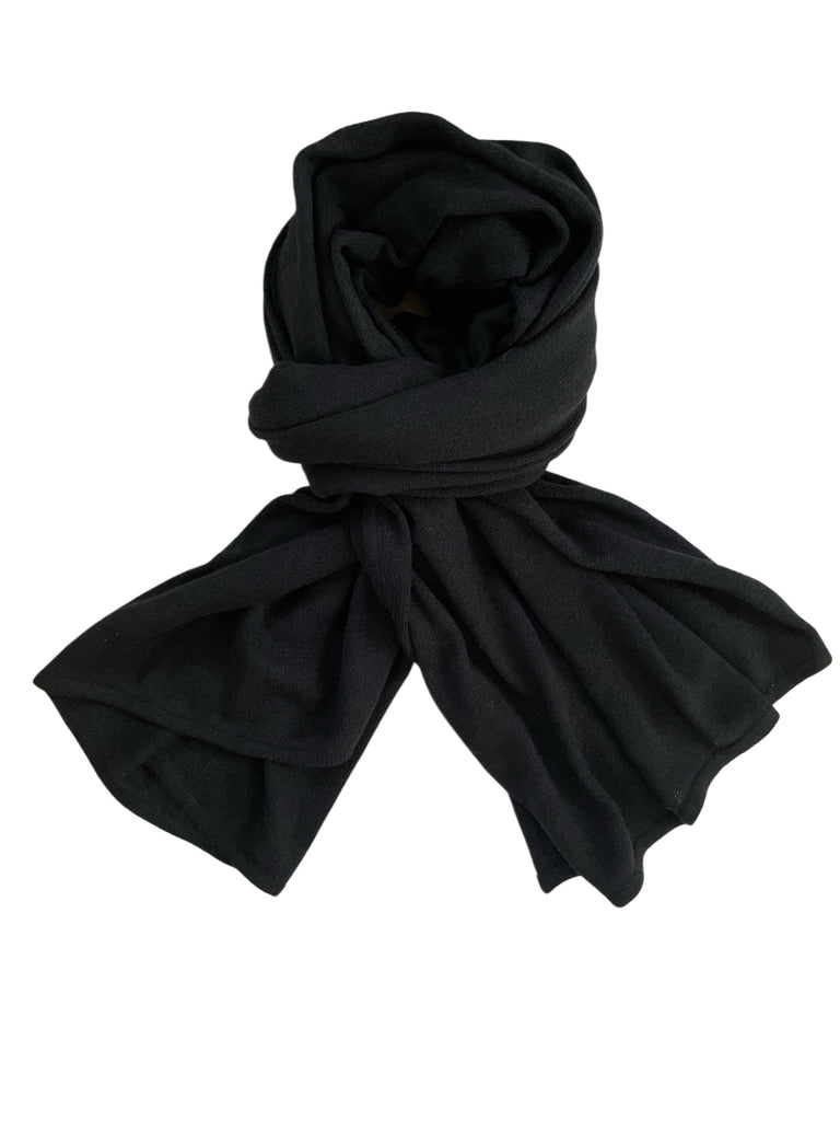 AMBICA BIG SCARF/CAPE/PLAID BLACK