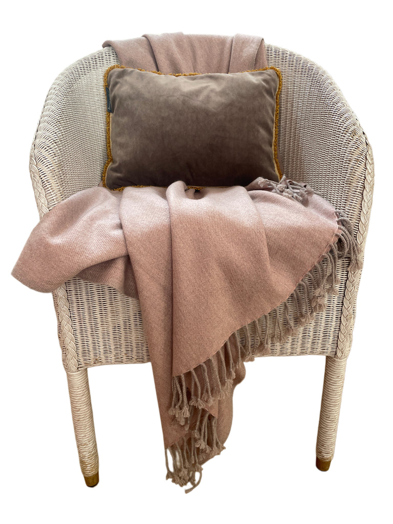 CASHMERE PLAID WEFT/WARP 2-FÄDIG TAUPE/ZIMT