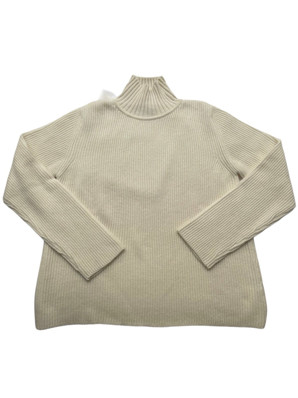 CARINE RIB PULLOVER MIT STEHKRAGEN BEIGE - Cashmere Friends