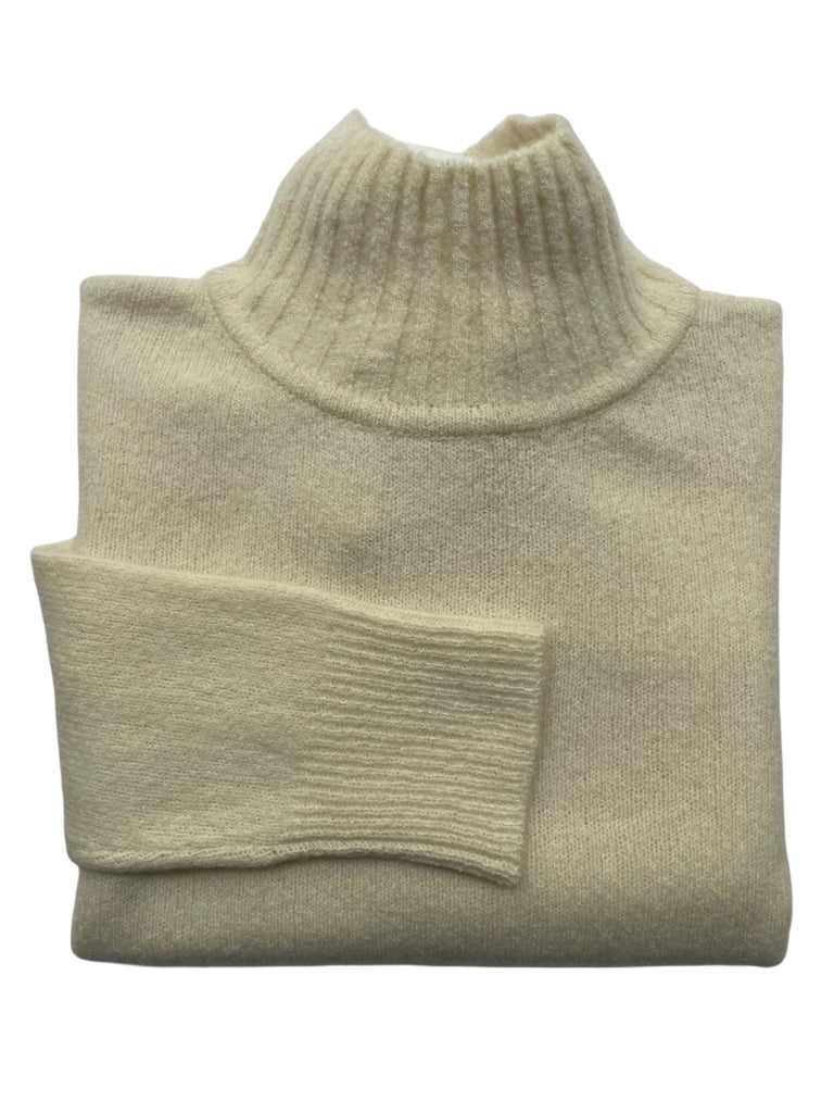 CARINE S, PULLOVER MIT STEHKRAGEN, IVORY - Cashmere Friends