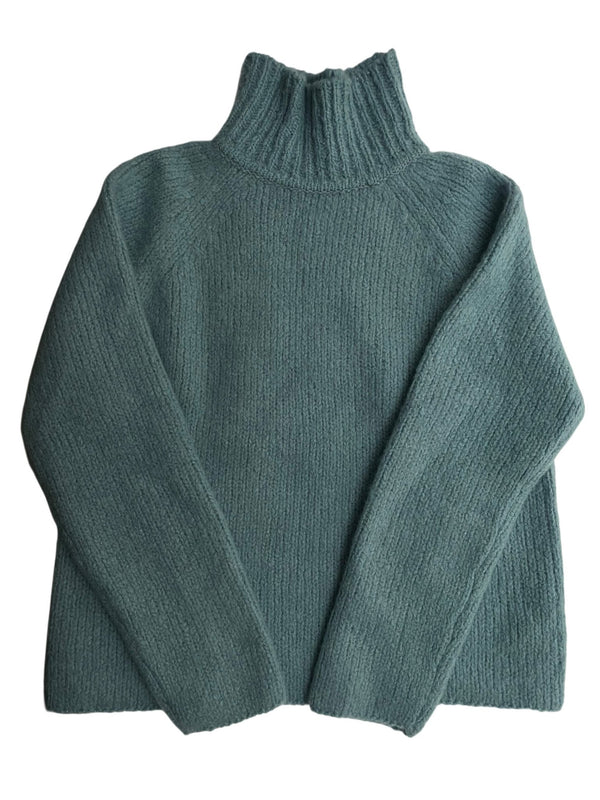 INA STEHKRAGEN PULLOVER DICK, HELLBLAU - Cashmere Friends