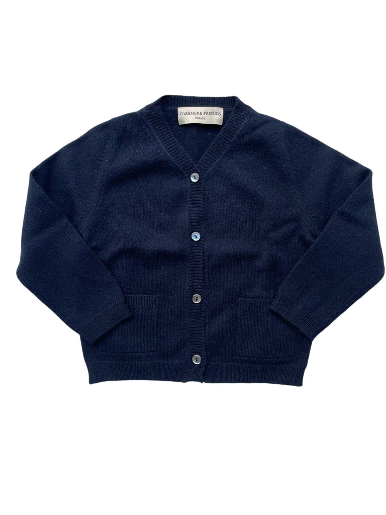 KIDDY V - NECK JACKE MIT 2 TASCHEN - Cashmere Friends