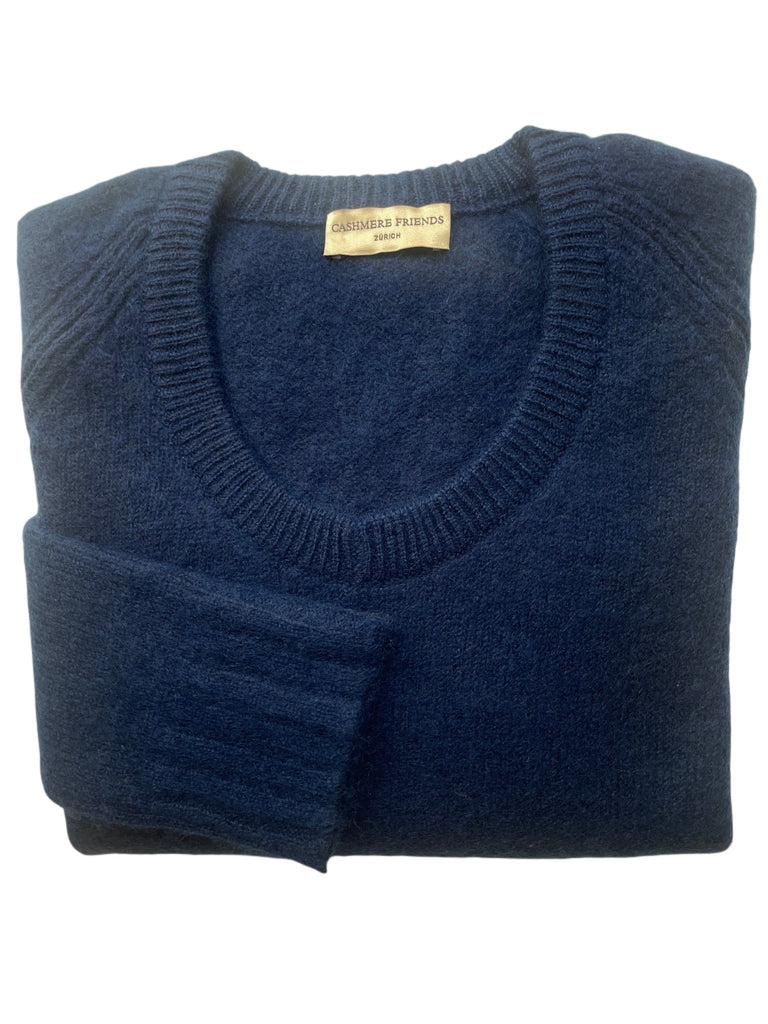 NANA RUND - V - AUSSCHNITT PULLOVER BLUE - Cashmere Friends