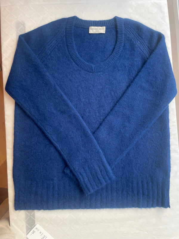 NANA RUND - V - AUSSCHNITT PULLOVER BLUE - Cashmere Friends