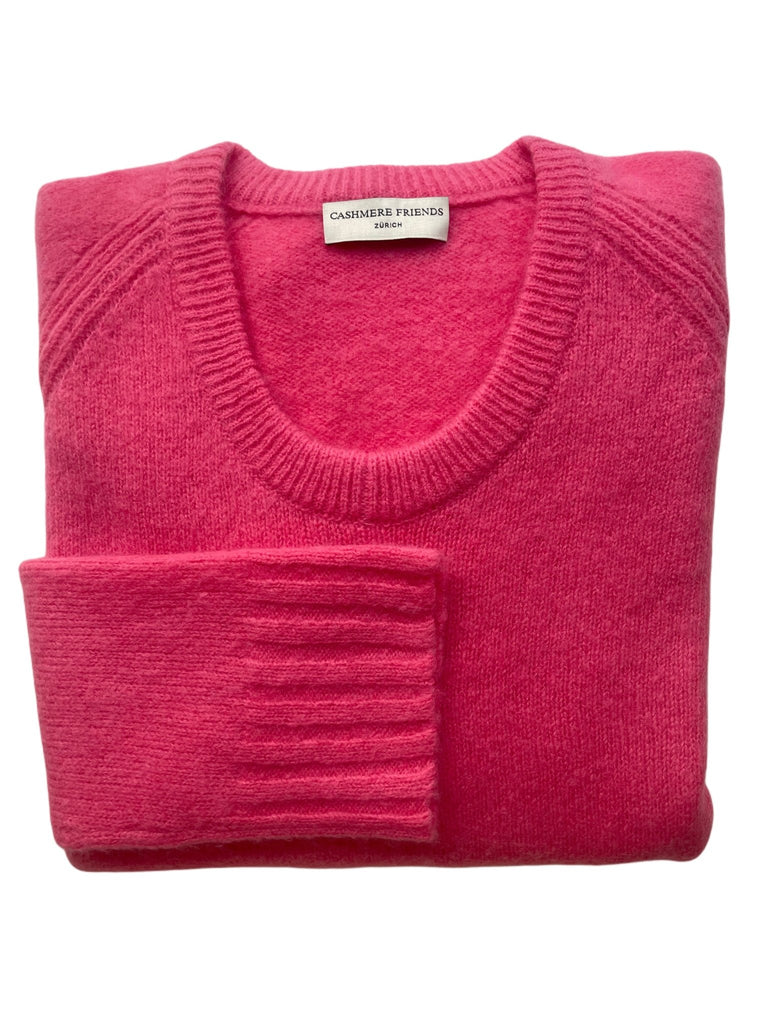 NANA RUND - V - AUSSCHNITT PULLOVER PINK - Cashmere Friends