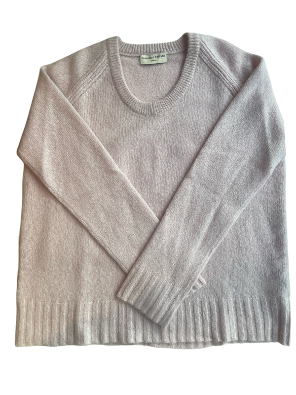 NANA RUND - V - AUSSCHNITT PULLOVER ROSAWEISS - Cashmere Friends