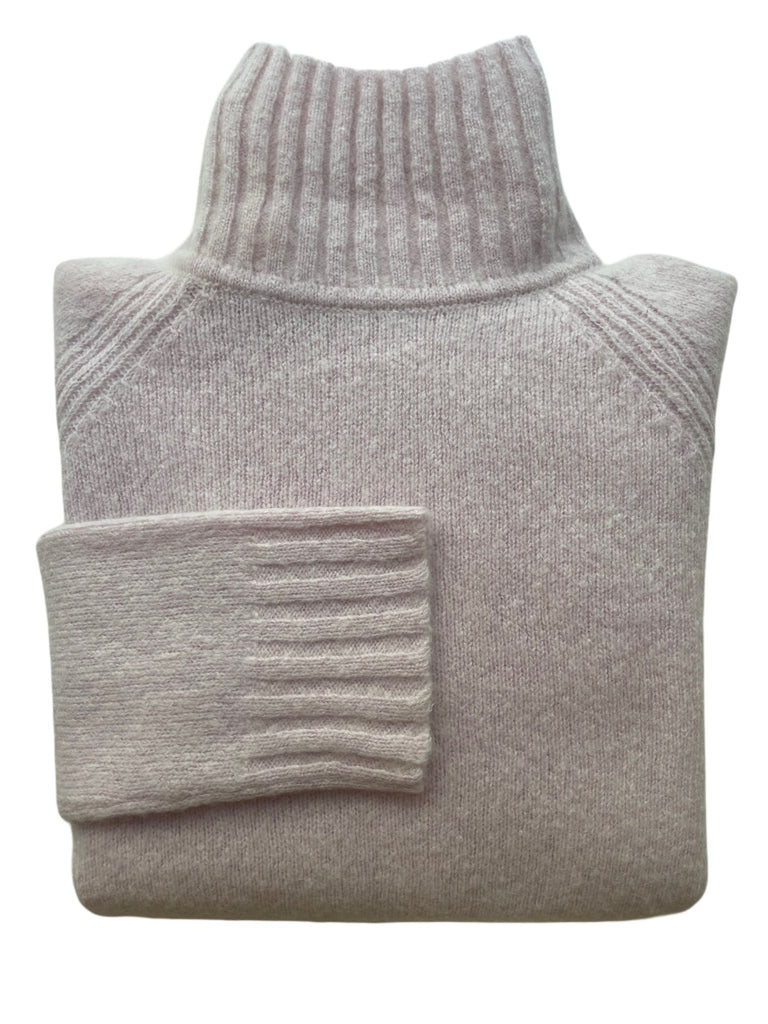 NANA STEHKRAGEN PULLOVER ROSEWEISS - Cashmere Friends